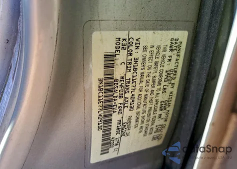 2007 Nissan Versa S z USA, uszkodzony, nr VIN 3N1BC11E77L409130